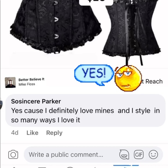 Black bow corset small-6xl - Picture 12 of 15